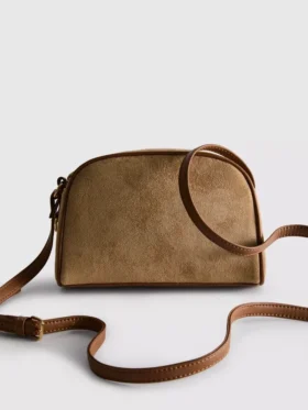 Mini-crossbodytas van imitatiesuède