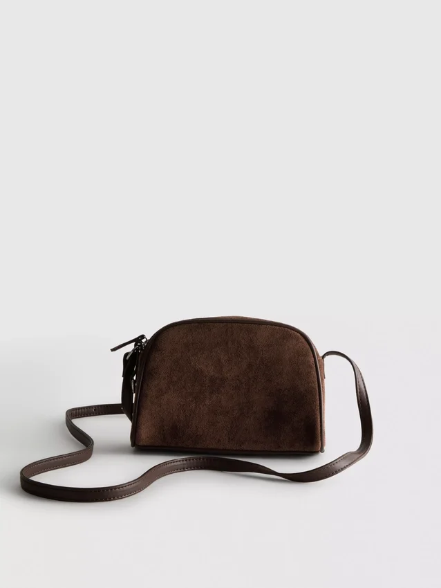 Mini-crossbodytas van imitatiesuède