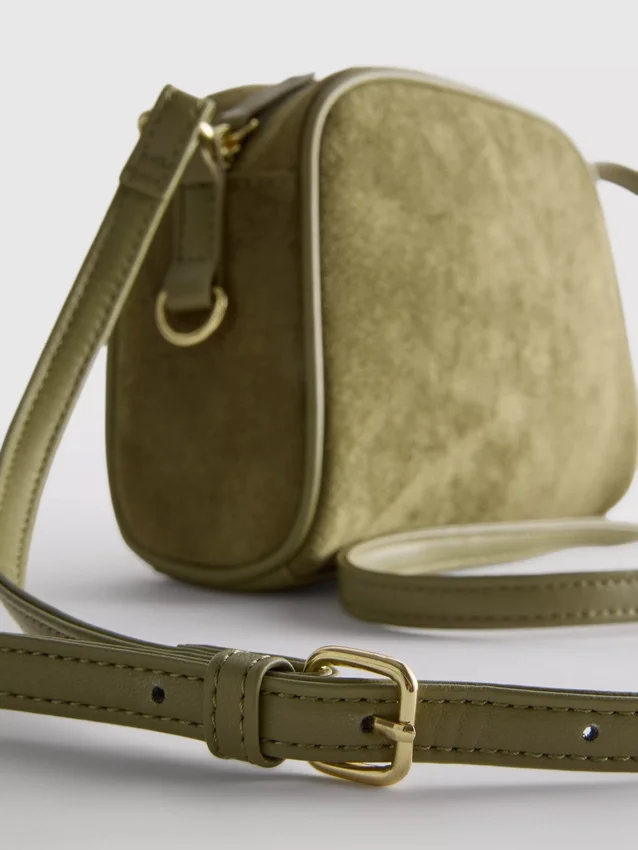 Mini-crossbodytas van imitatiesuède