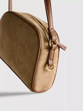 Mini-crossbodytas van imitatiesuède