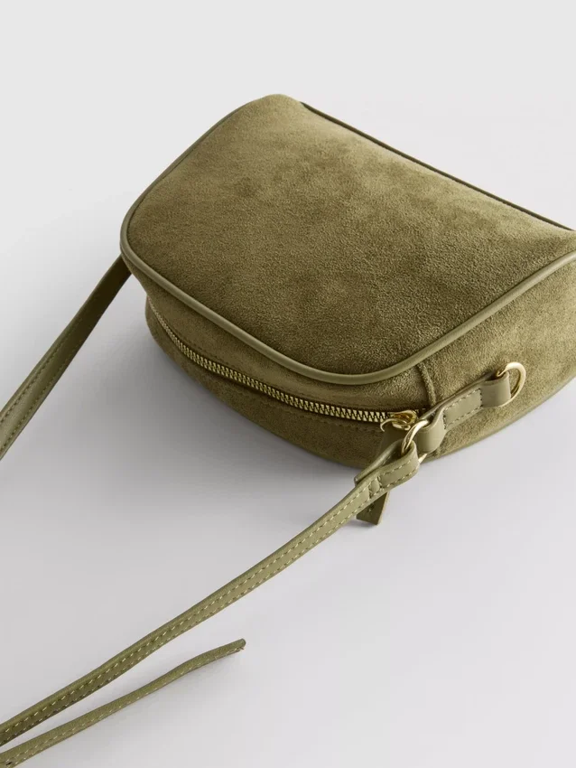 Mini-crossbodytas van imitatiesuède