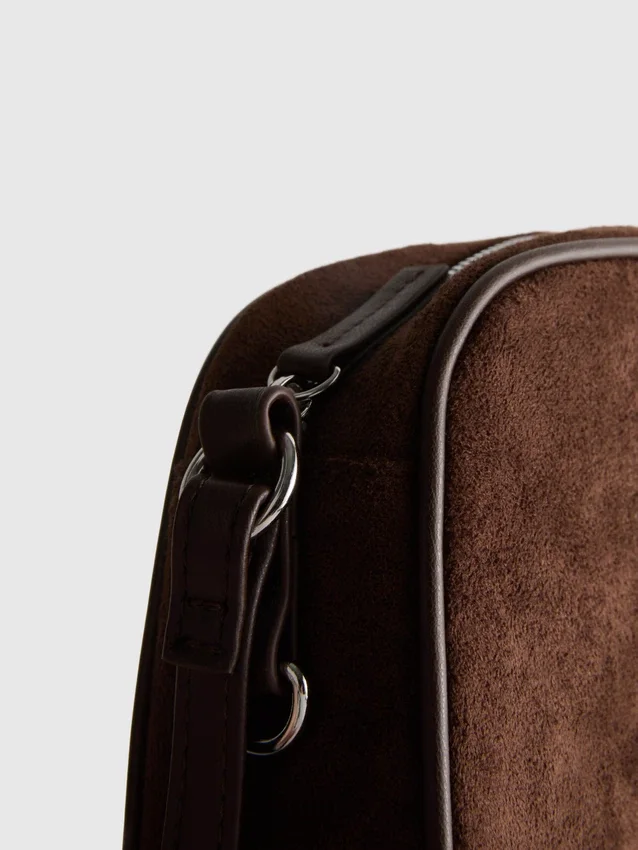 Mini-crossbodytas van imitatiesuède