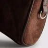 Mini-crossbodytas van imitatiesuède