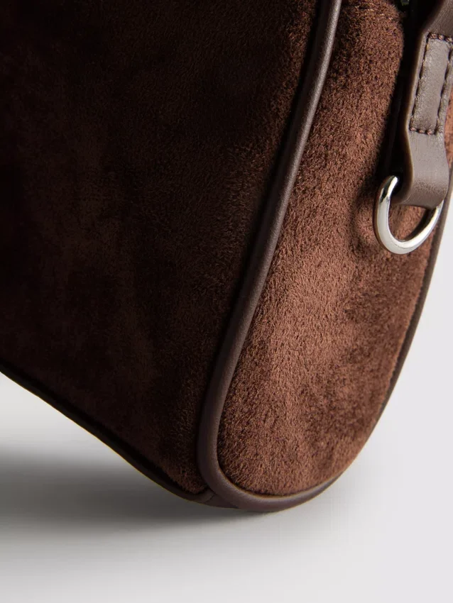 Mini-crossbodytas van imitatiesuède