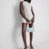Mini-jurk van katoenen denim met knoopsluiting