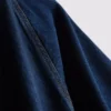 Mini-jurk van katoenen denim met pofmouwtjes