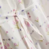 Mini-ochtendjassen met bloemenprint