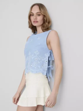 Mini-Rara-rok met gerimpelde taille