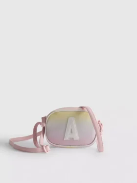 Mini-schoudertas met initialen