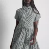 Mini-shirtjurk met kraag