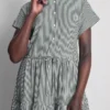 Mini-shirtjurk met kraag