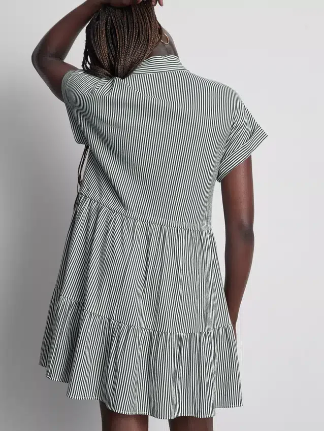 Mini-shirtjurk met kraag