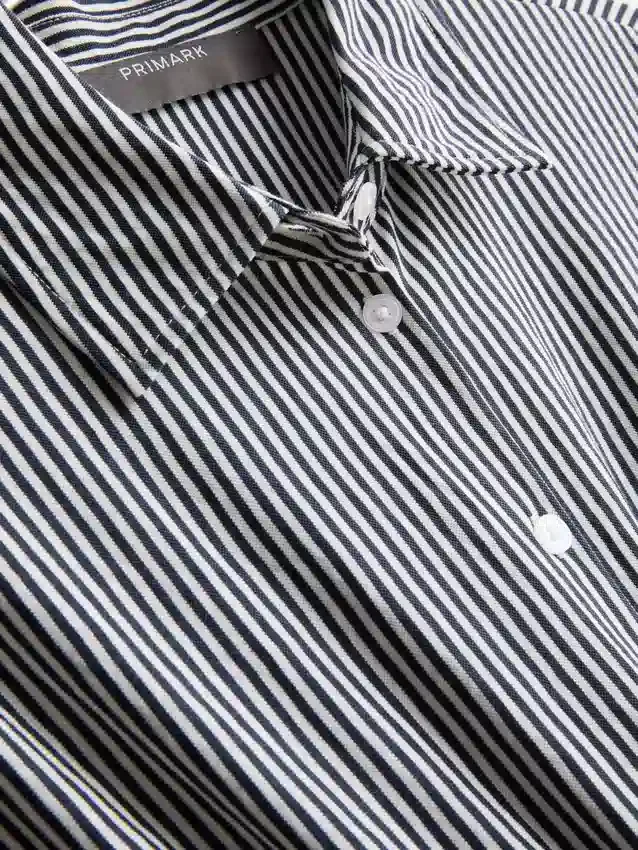 Mini-shirtjurk met kraag