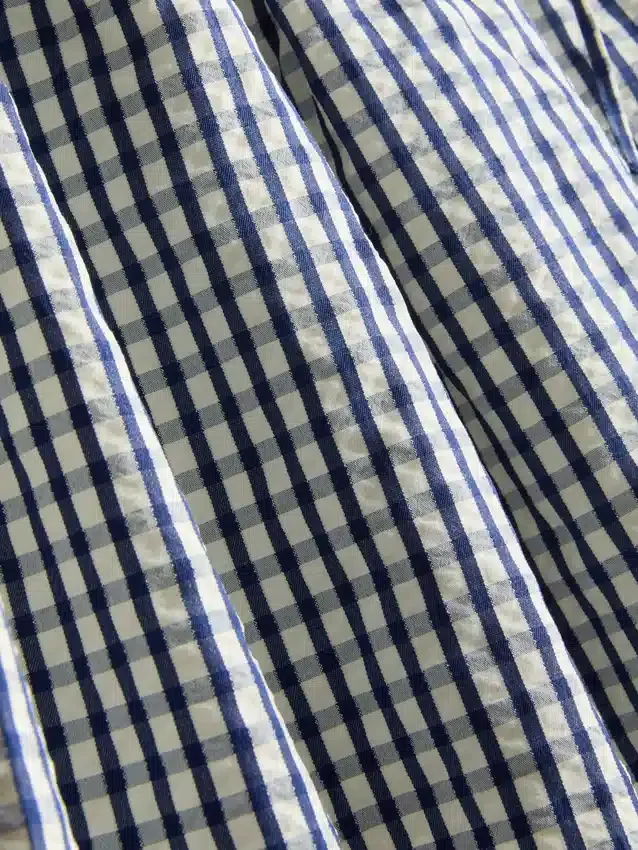 Minirok in skatermodel met gingham-ruitjes