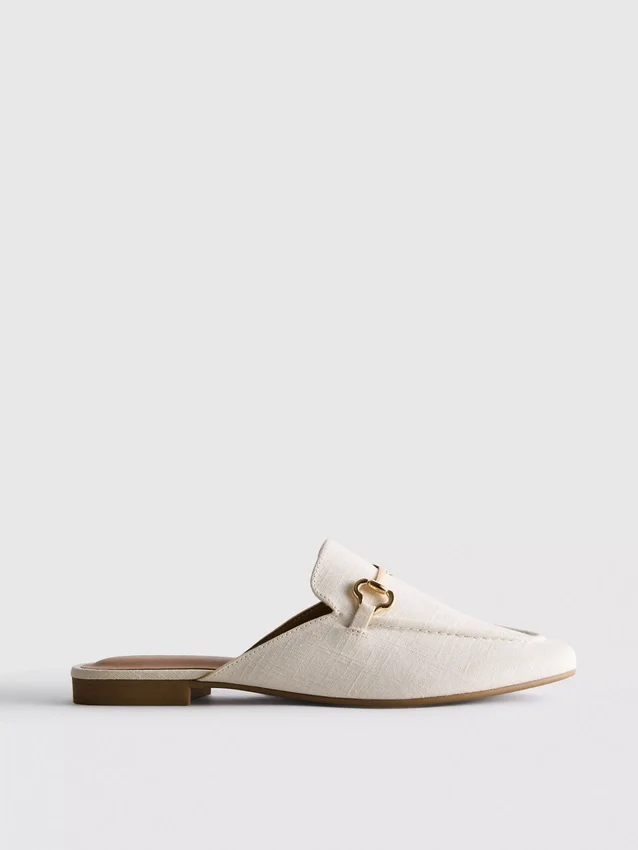 Mule-loafers met snaffle-details