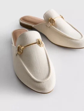 Mule-loafers met snaffle-details