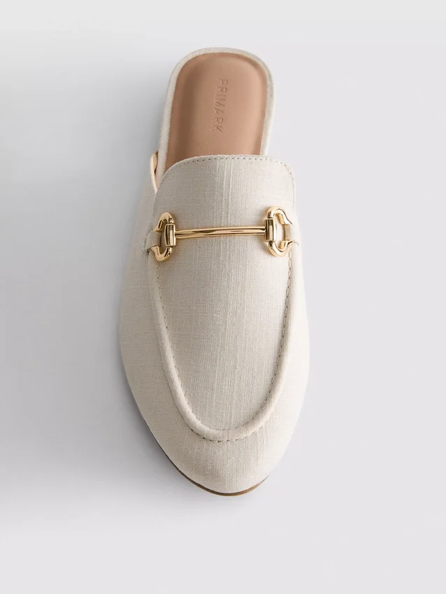 Mule-loafers met snaffle-details