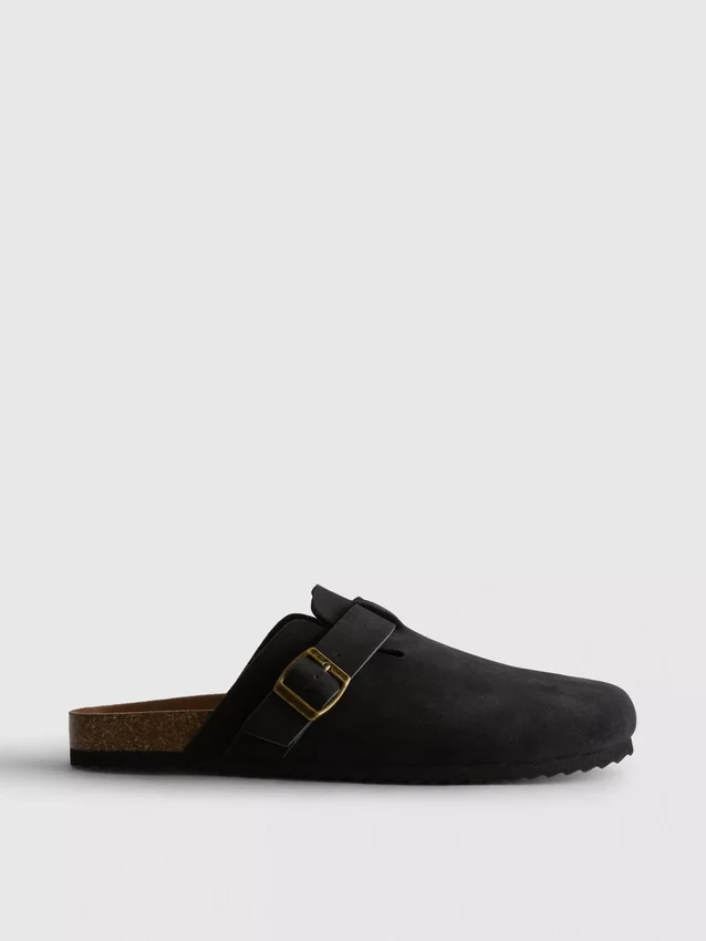 Mule-pantoffels met gesloten teen
