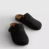 Mule-pantoffels met gesloten teen