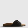 Mule-sandalen met gesp