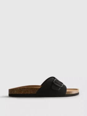 Mule-sandalen met gesp