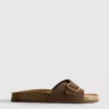 Mule-sandalen met gesp