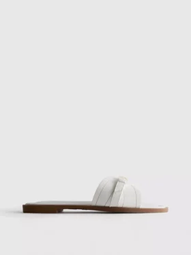 Mule-sandalen met gesp