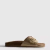 Mule-sandalen met gesp