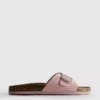 Mule-sandalen met gesp