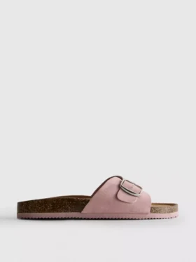 Mule-sandalen met gesp