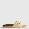 Mule-sandalen met gesp