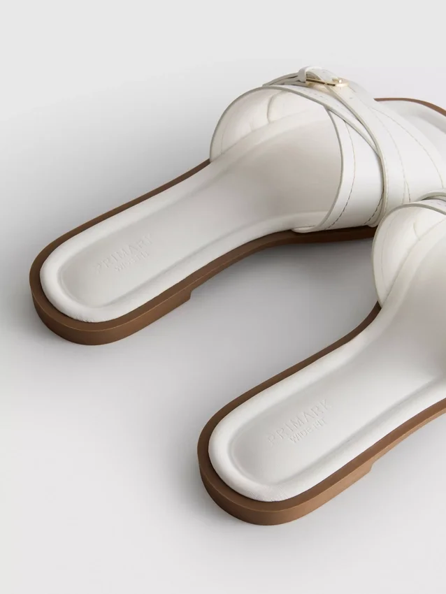 Mule-sandalen met gesp