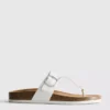 Mule-sandalen met T-band en gesp