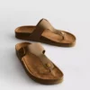 Mule-sandalen met T-band en gesp