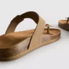 Mule-sandalen met T-band en gesp