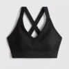 Naadloze crop top met gekruiste rug voor sport
