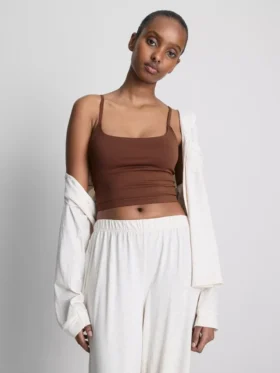 Naadloze, cropped cami-top