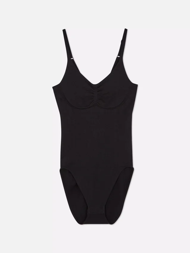 Naadloze Shapewear-bodysuit met ronde hals