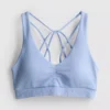 Naadloze sportieve crop top met bandjes