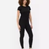 Naadloze sporttop met korte mouwen
