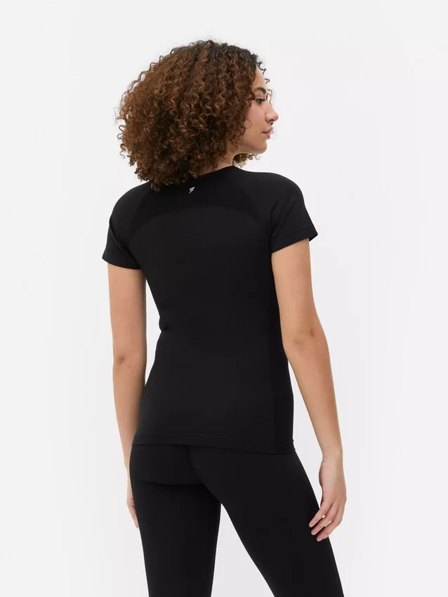 Naadloze sporttop met korte mouwen