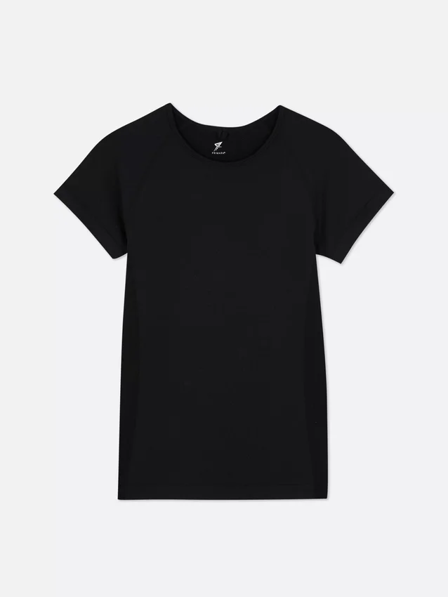 Naadloze sporttop met korte mouwen