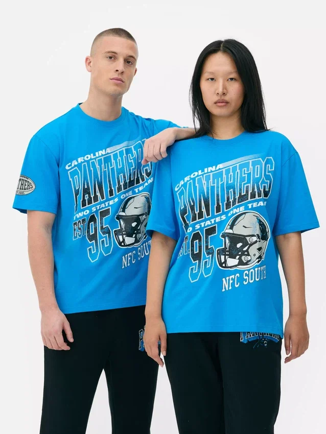NFL Carolina Panthers T-shirt met opdruk