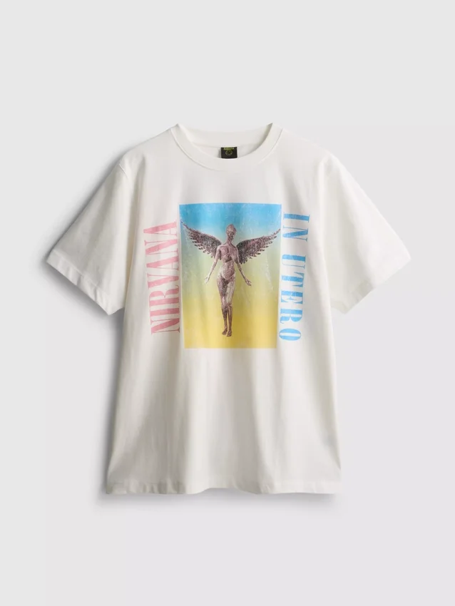 Nirvana katoenen regenboog-tour-T-shirt