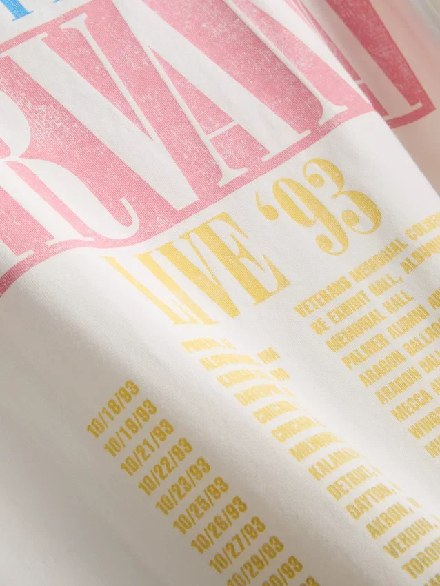Nirvana katoenen regenboog-tour-T-shirt