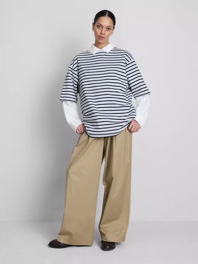 Onmisbaar oversized katoenen T-shirt