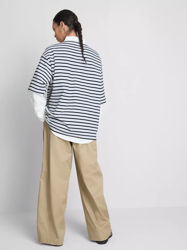 Onmisbaar oversized katoenen T-shirt