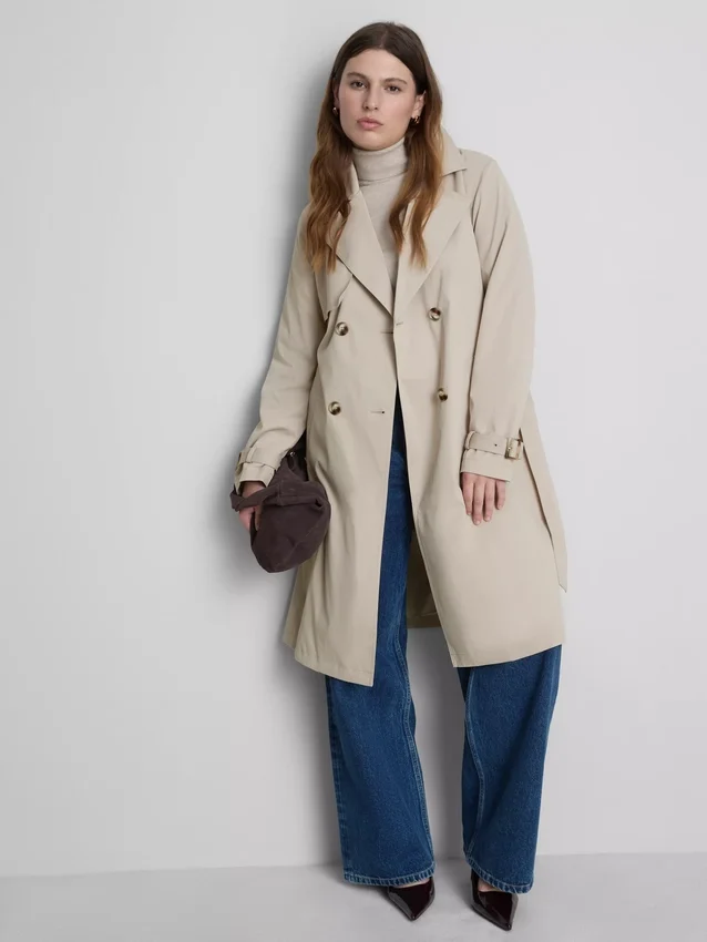 Onmisbare trenchcoat met riem