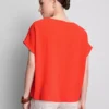 Ontspannen T-shirt met ronde hals en luchtdoorlatend ontwerp