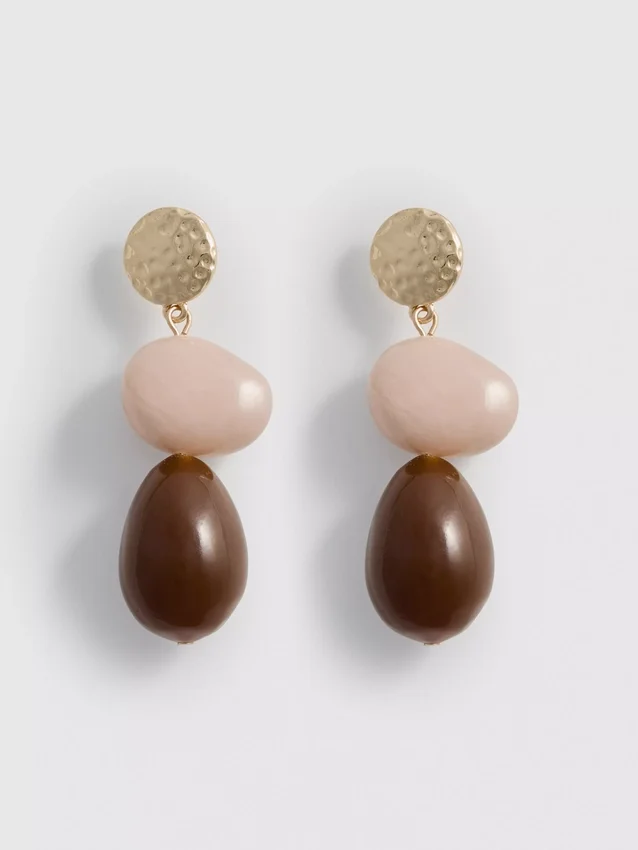Oorbellen met harsdruppels